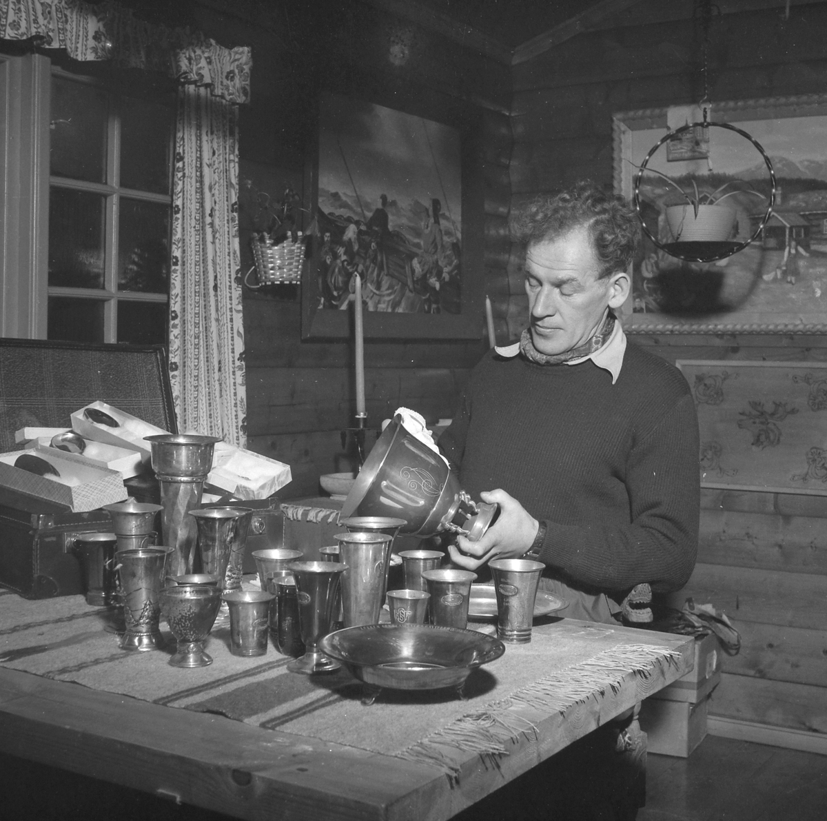 Olav Wullum i Hytta på Lian