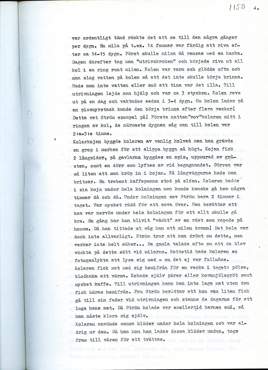 Med Alma Ström, född 1898, och Anders Ström, född 1896. Sammanfattning av en intervju med Alma och Anders Ström om deras minnen från Strömbacka, Hälsingland. Intervjun är utförd år 1969.