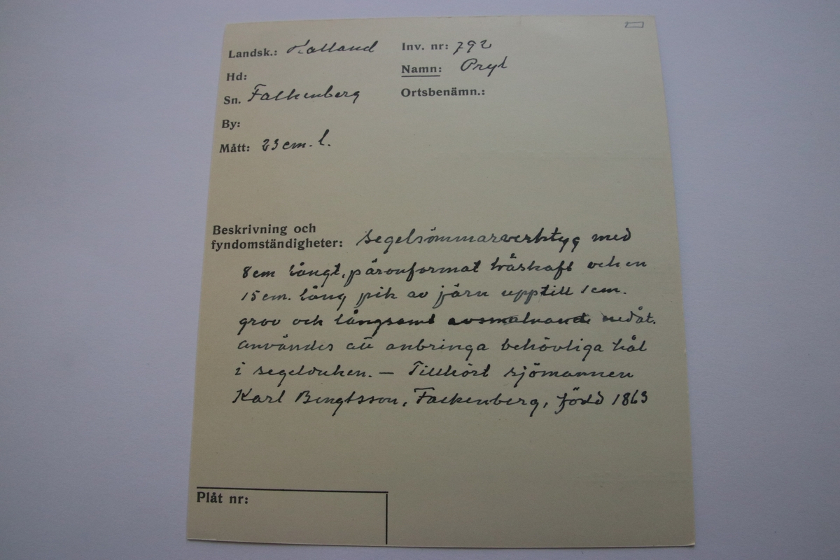 Segelsömmarverktyg