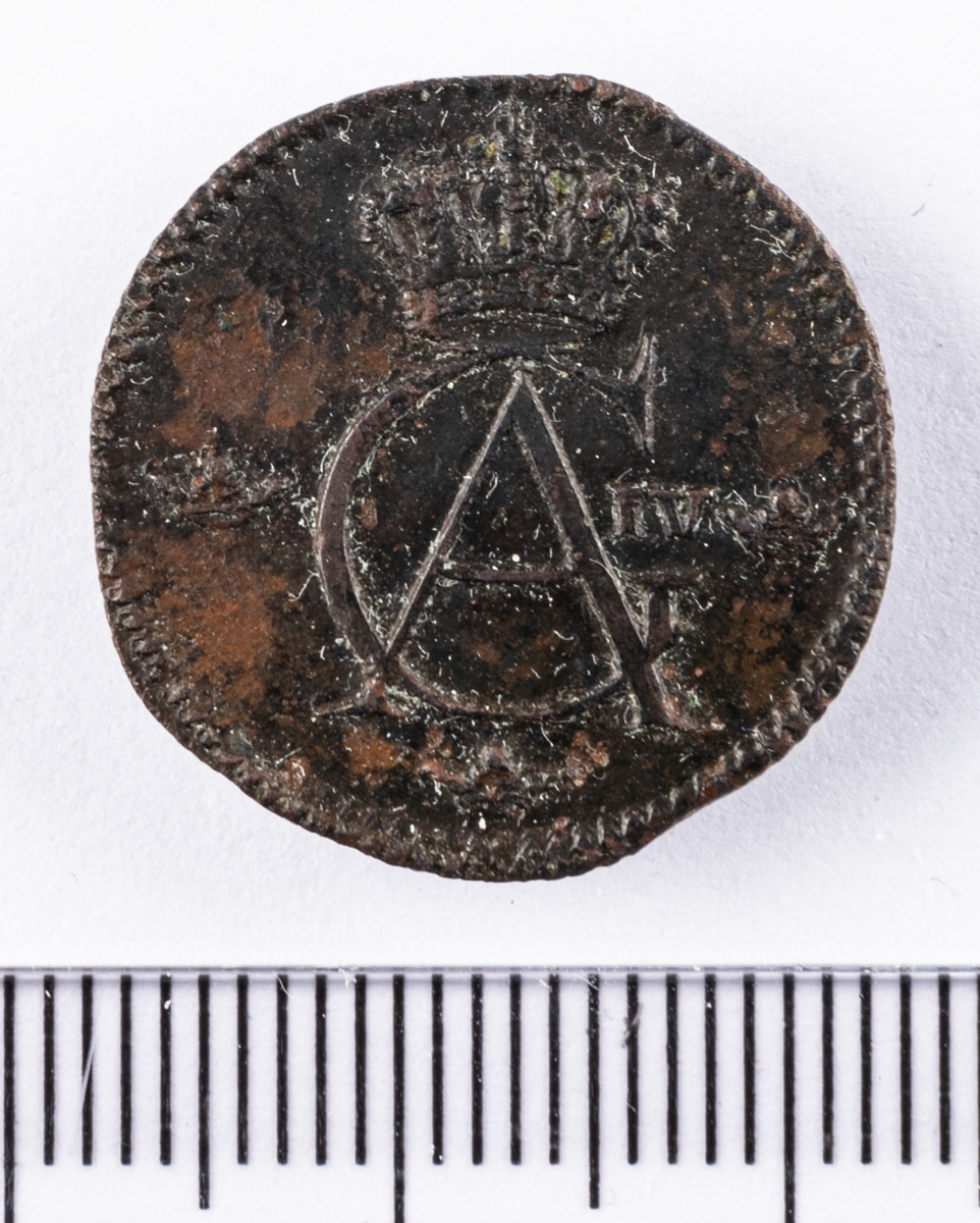 Mynt, Sverige, 1/12 skilling, 1802. 1/12 skilling, 1808.