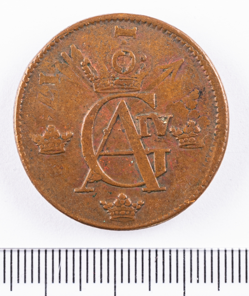 Mynt, Sverige, 1/2 skilling, 1805.