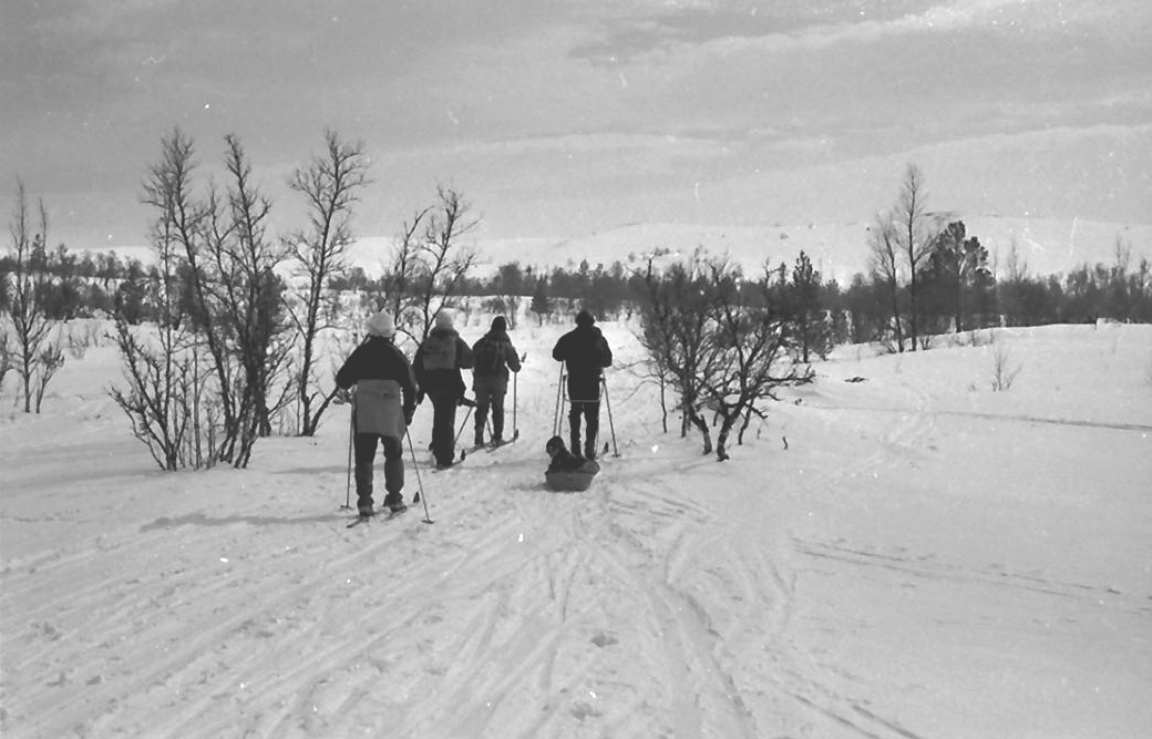 Skigåing, tur el. Egebergløpet, skitrekk. 