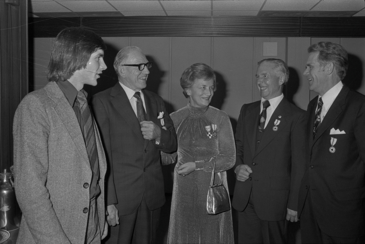 Egersund Røde Kors 35 års jubileum 1976, feiret i kantinen på Kværner.