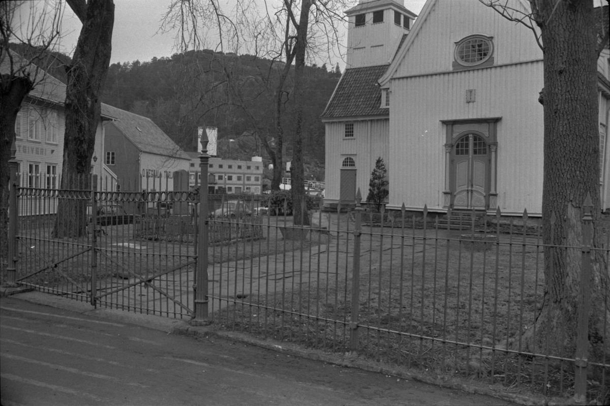 Egersund kirke, mars 1972.