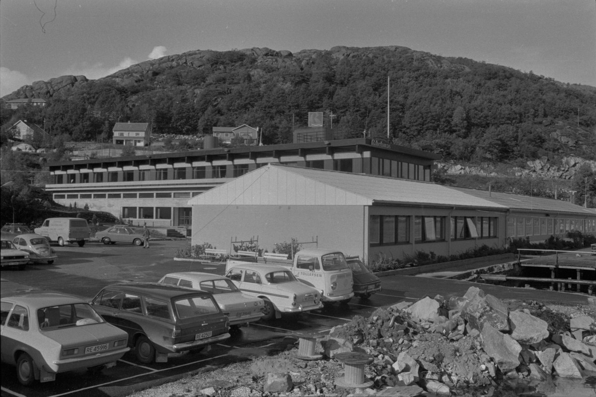 Robertson Radio-Elektro fabrikk på Eigerøy, 1971.