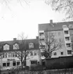 Utsikt mot fasaderna på Erik Dahlbergsgatan år 1960.