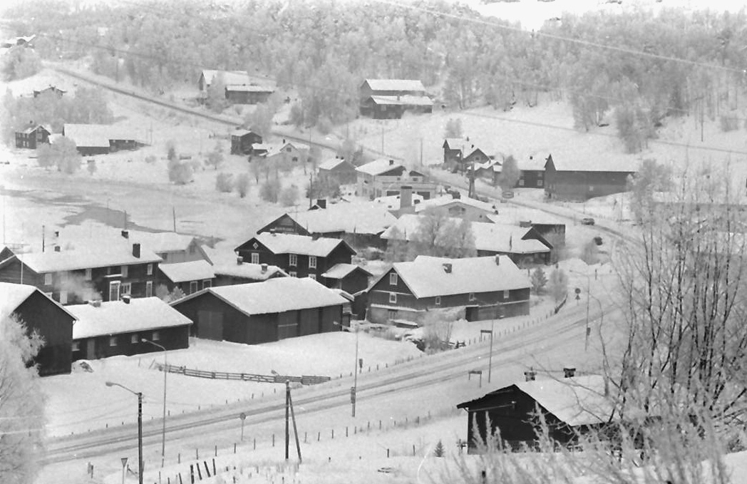 Tolga sentrum, vinter. 