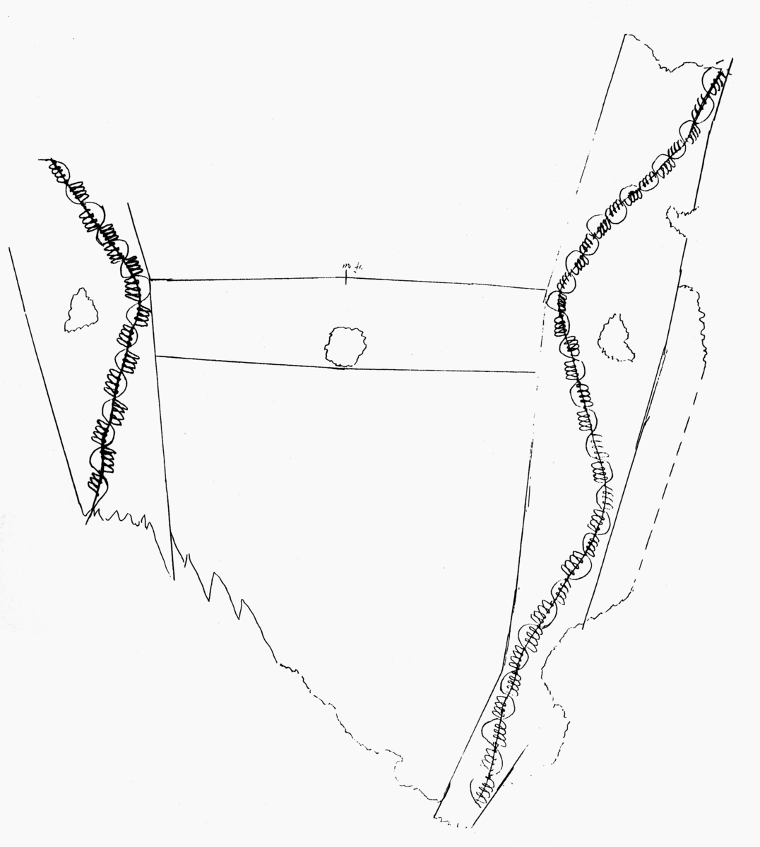 Bilde frå gravkjellaren under Bø gamle kyrkje.