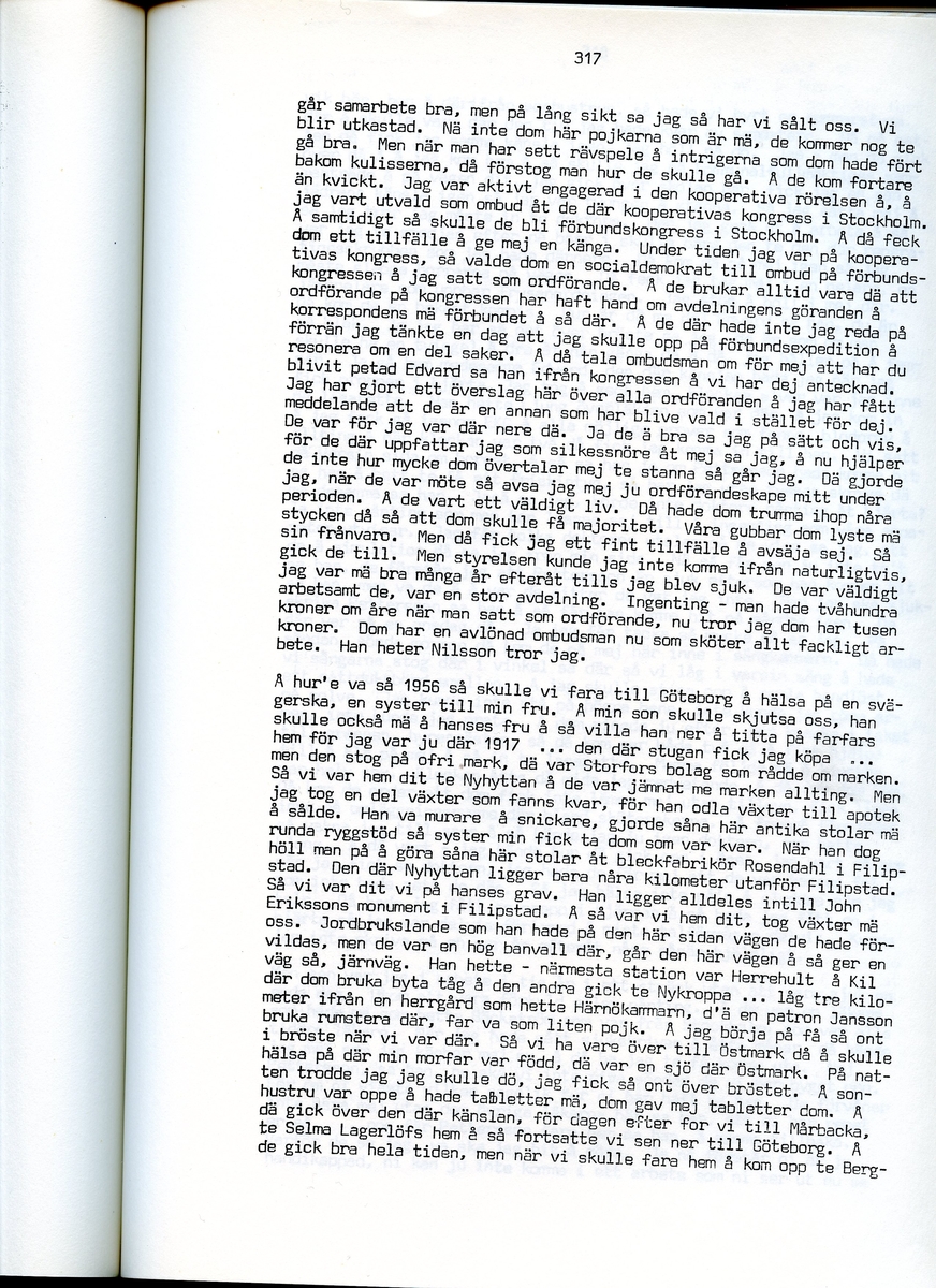 Edvard Pettersson, född 1898, berättar om sina minnen från Iggesund, Hälsingland. Intervjun är utförd av Barbro Bursell 1971.