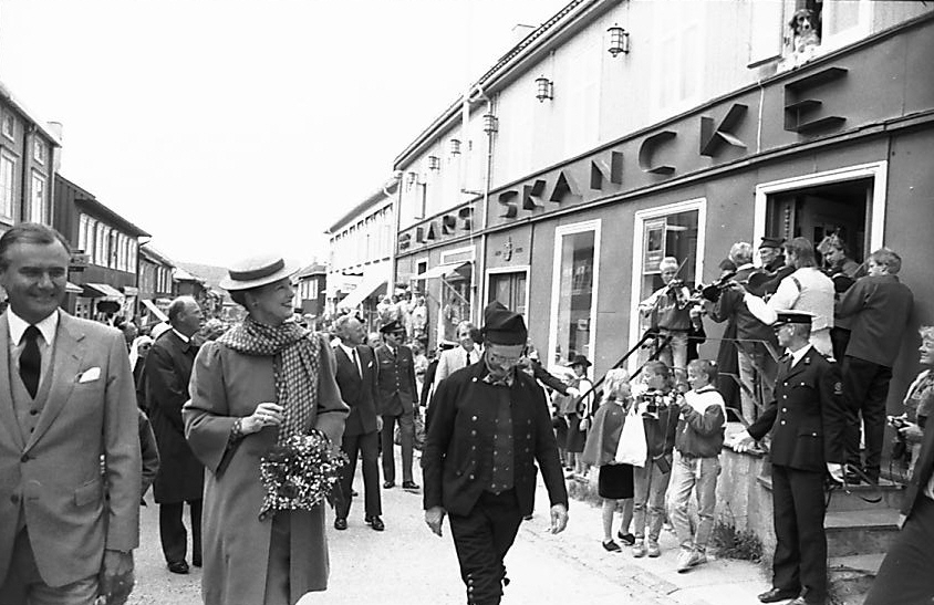 Dronning Margrethe av Danmark, Harald og Sonja på Rørosbesøk. 