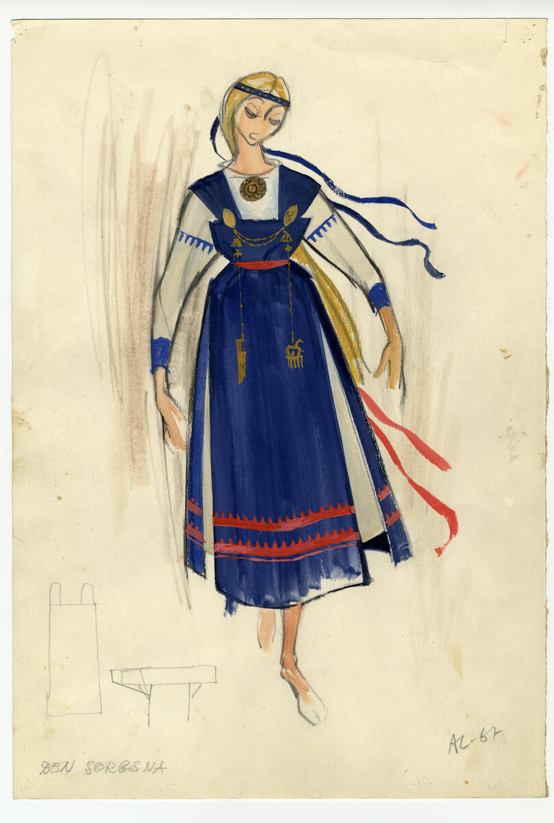 Kostymskiss till "Vindarnas kulle" [Kostymskiss]