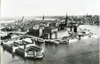 Uppland, Stockholm.
Vy över Riddarholmen, 1925.