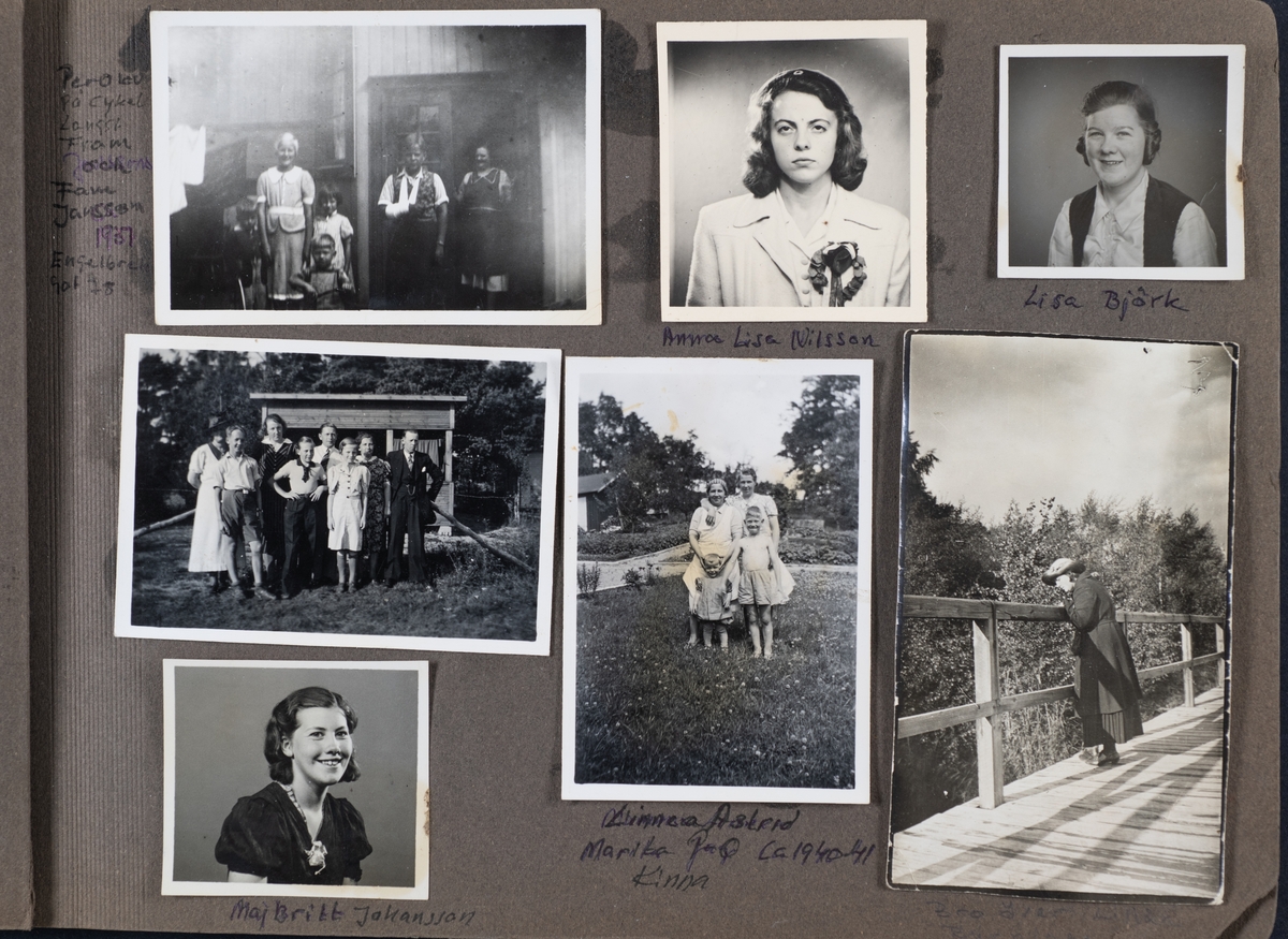 Fotoalbum från Per-Olov Bloms samling.