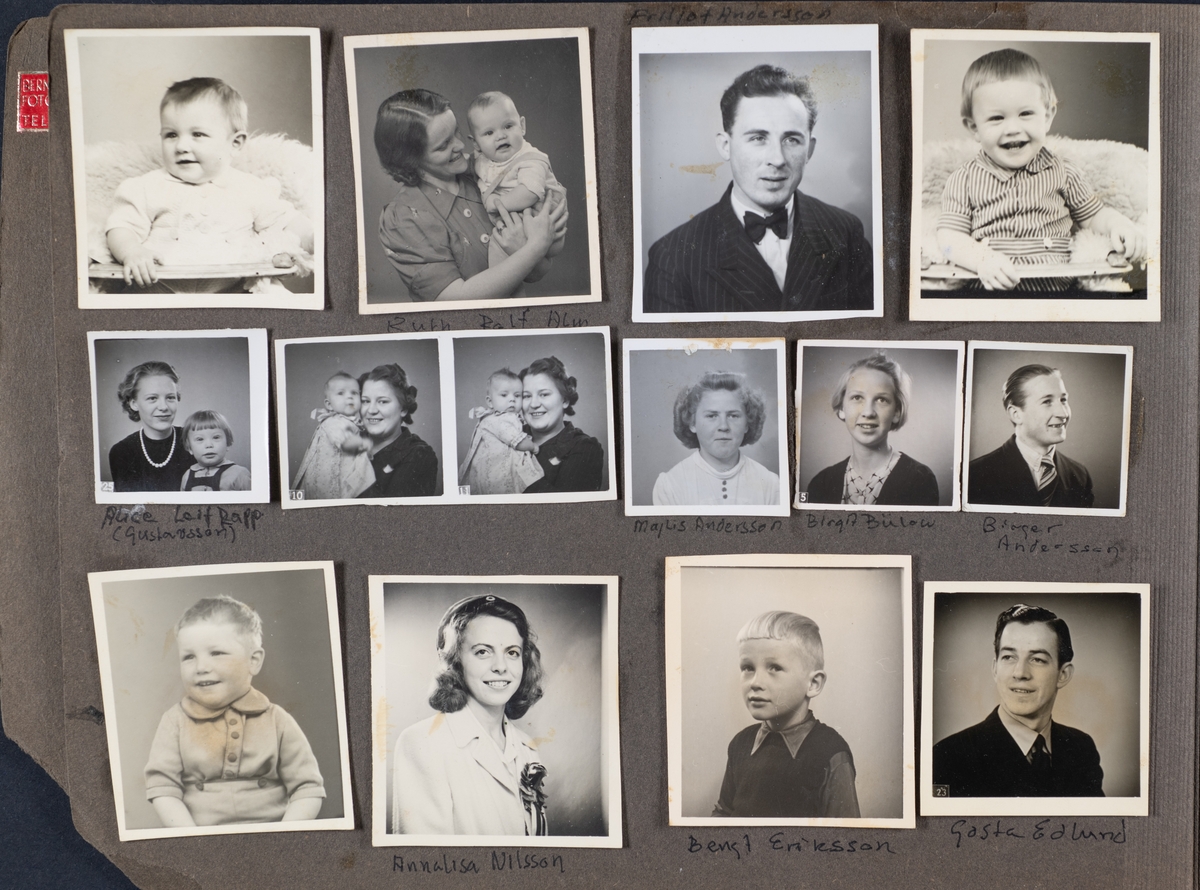 Fotoalbum från Per-Olov Bloms samling.