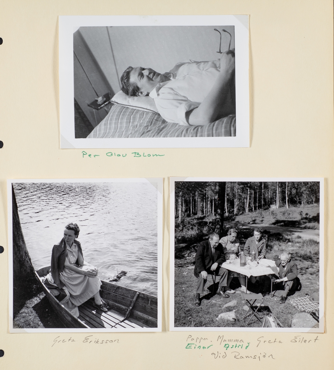 Fotoalbum från Per-Olov Bloms samling.