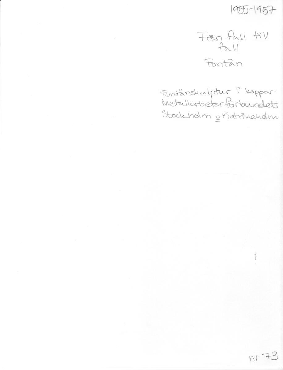 Fontän från fall till fall,driven koppar