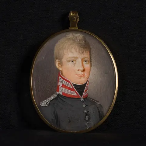 Porträtt av major Christian Magnus Ahnström [Miniatyr]