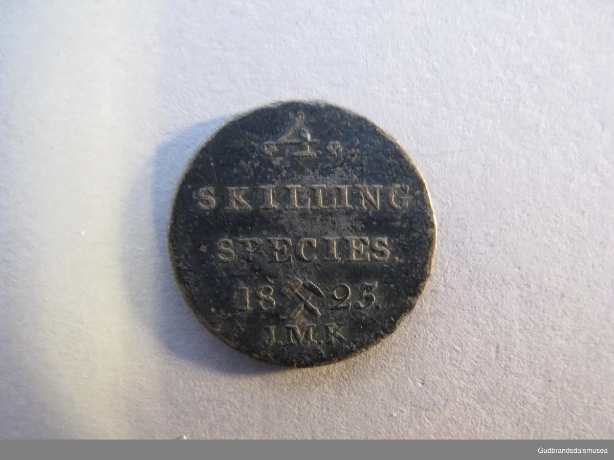 Norsk 4 Skilling species 1825.
