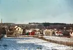 Vy över Dotorp från Runebergsgatans höjd vid Trädgårdsmästarens växthus. Största huset Runebergsgatan 15.