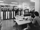 EDB-anläggningen av typ IBM 1410.

IBM 1410 Data Processing System.
IBM 729 Magnetic Tape Units.