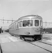 Statens Järnvägar, SJ YCo6 812. Motorvagn med stålkorg. De första fordonen insattes i ordinarie trafik i juni 1953.
