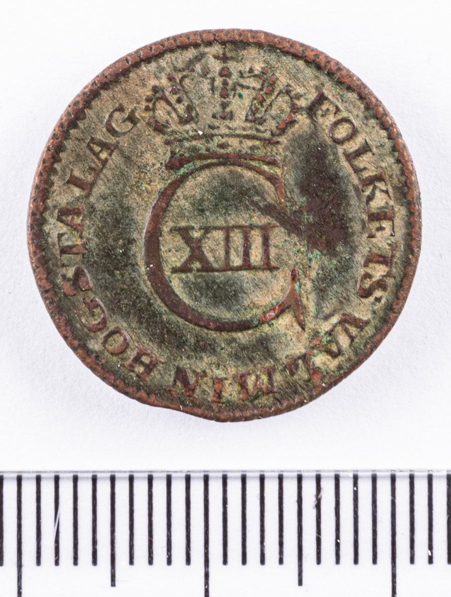 Mynt, Sverige, 1/12 skilling, 1812.