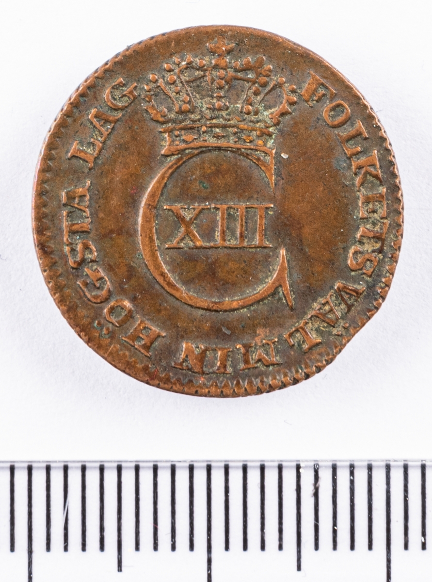 Mynt, Sverige, 1/12 skilling, 1812.