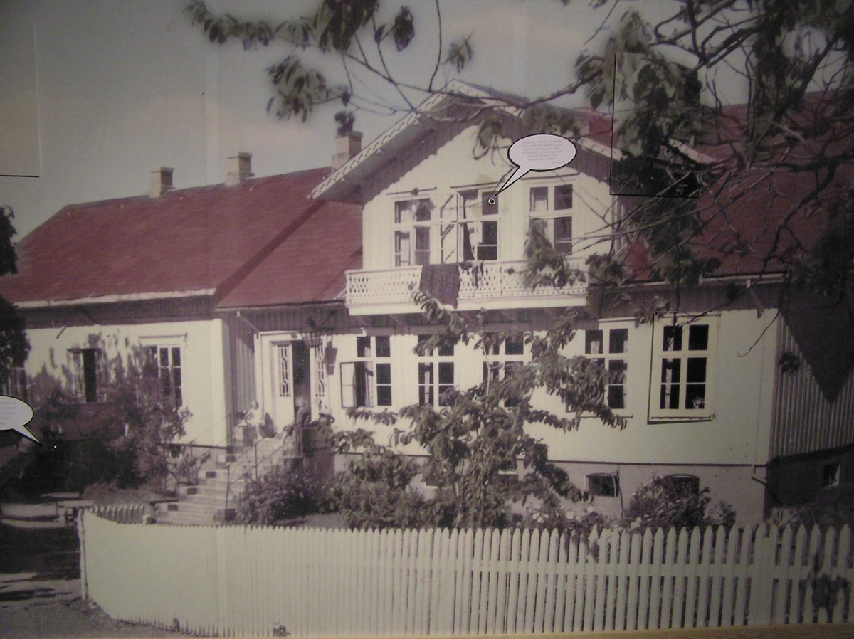 Skrubben, Kragerø. Edvard Munch bodde her.
Bildet fra utstillingen.