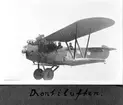 Flygplan FVM Phönix C.1 Dront, nr 4194 i luften. Två flygare i flygplanet. Omkring 1924-1926.