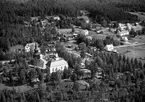 Flygfoto över Borgsjö kyrka.