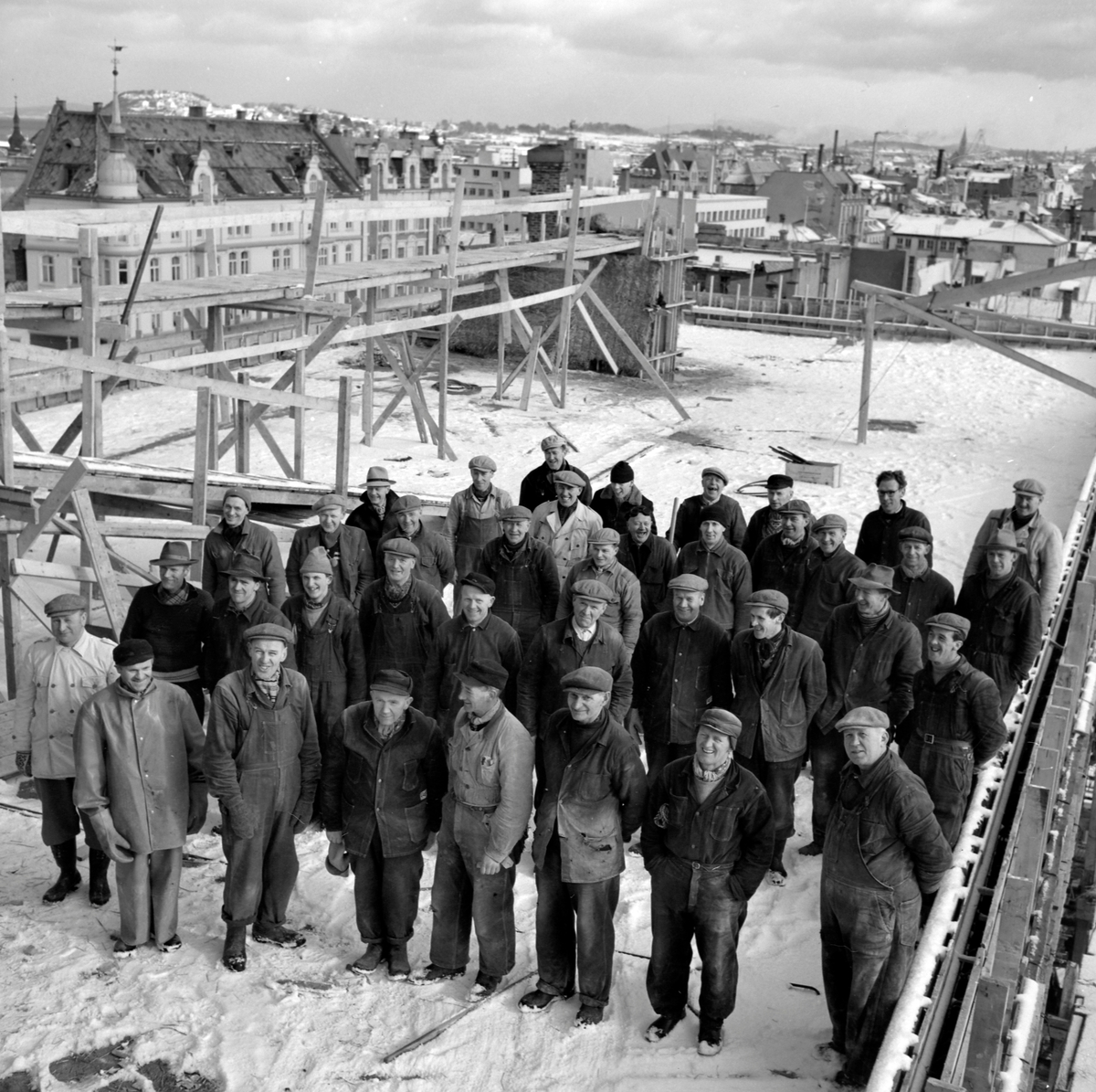 Mønsåskanne på det nye svømmehallbygget