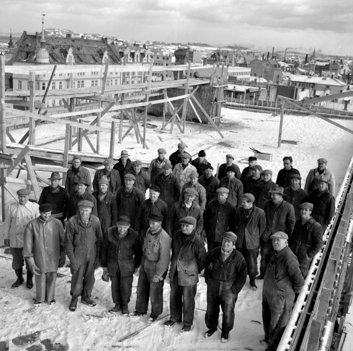 Mønsåskanne på det nye svømmehallbygget