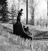 Carl Milles staty över F.M. Franzén i stadsparken