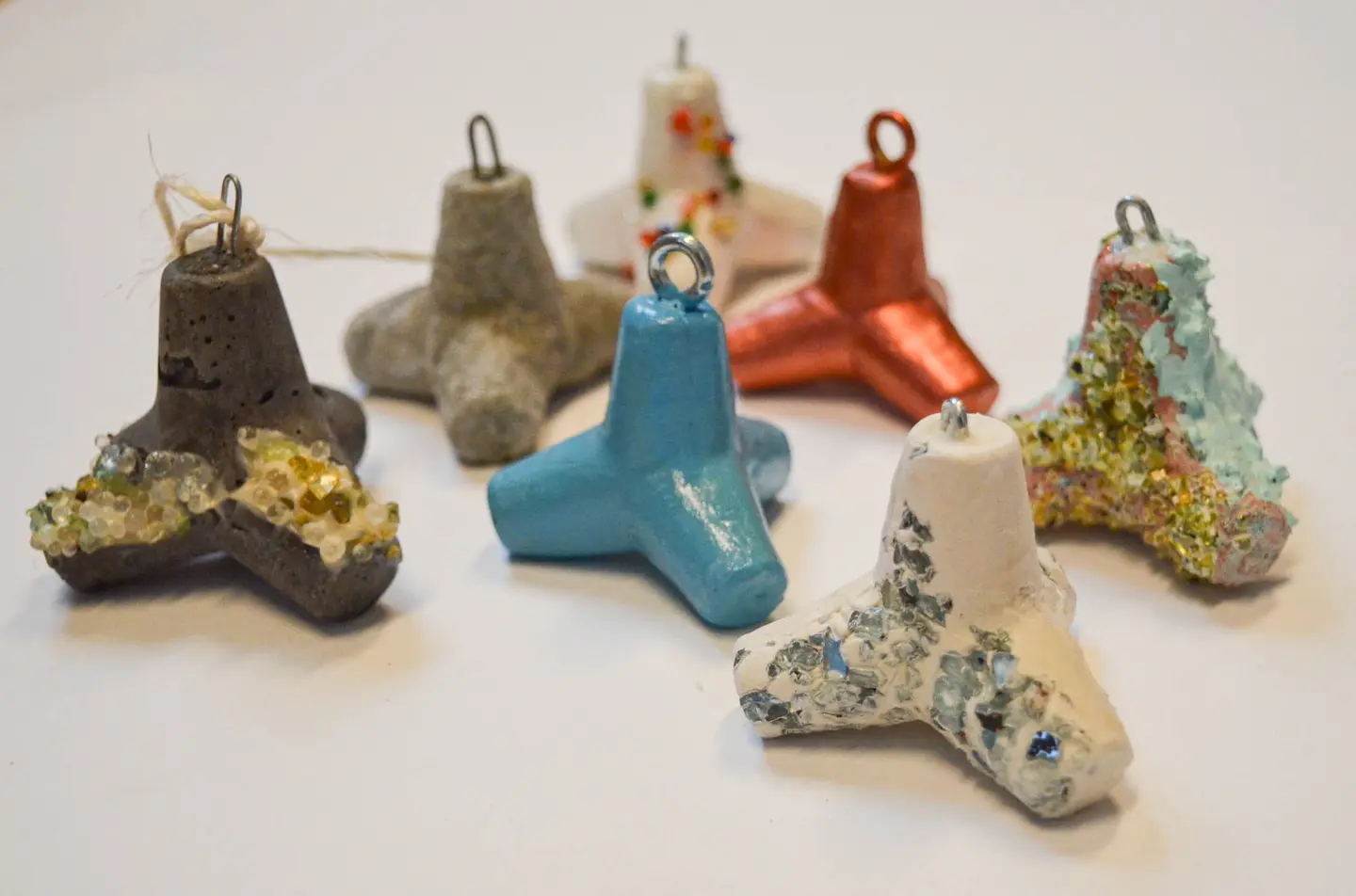 Tetrapoder, miniversjoner på et bord.