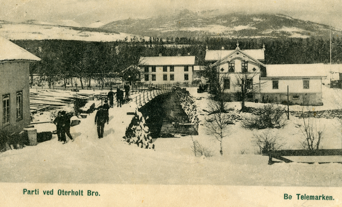 Oterholt i Bø i vinterdrakt