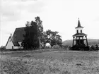 Överlännäs kyrka. Kyrkans ålder är svår att bestämma, men den kan vara byggd kring sekelskiftet 1200 - 1300. Den är uppförd av sten som numera är vitputsad. Taket med brant resning är täckt med spån. Den gamla ingångsporten syns på södra väggen. Till den nuvarande ingången på västra  gaveln hörde under 1800 talet ett vapenhus av trä. Under 1400 talet fick kyrkan stjärnvalv. Om kyrkan haft kalkmålningar är ovist (En brand i prästgården 1835 förstörde alla handlingar). Från slutet av 1700 talet är bland annat altaruppsatsen och predikstolen. Klockstapeln är byggd i slutet av 1700 talet eller början av 1800 talet. Den ombyggdes vid en restaurering 1891