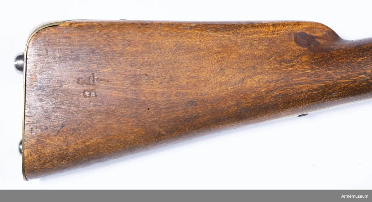 Infanterigevär m/1762 med flintlås.