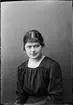 Adele Ågren från Lysta, Hökhuvud socken, Uppland 1917