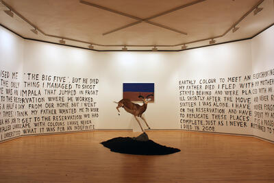 Bilde fra utstillingen Border District på Haugar kunstmuseum