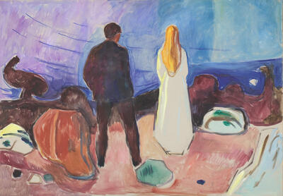 Maleri av Edvard Munch, To mennesker De ensomme