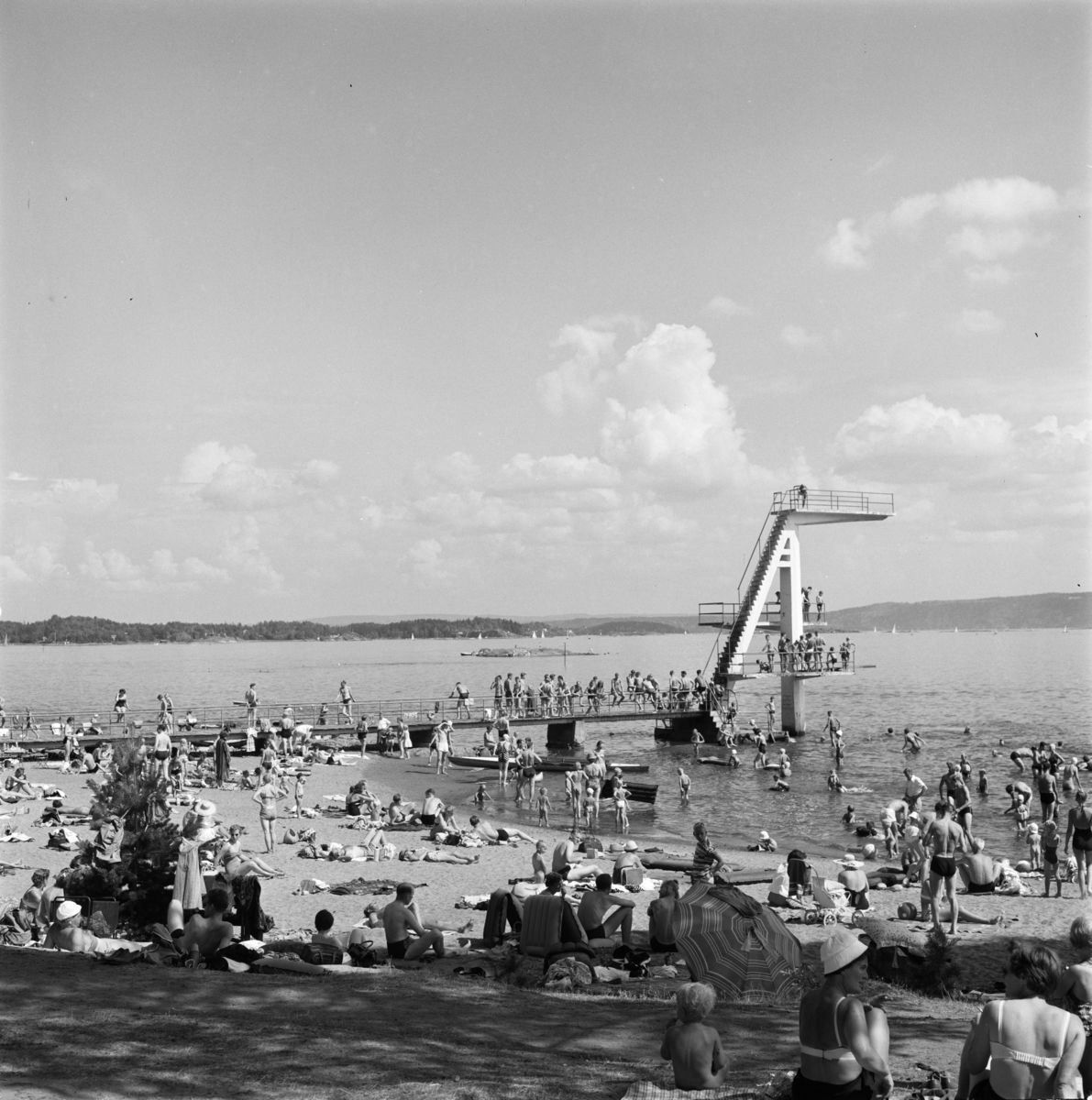 Badeliv på Hvalstrand bad i Asker.