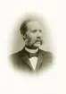 Porträtt av Wilhelm Lilliestierna, tjänsteman vid Östergötlands Enskilda Banks huvudkontor i Linköping under åren 1868-1901. Från 1863 gift med Henrietta Klingspor.