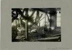 Förödelse efter brand på Ljunglöfs snusfabrik 1918