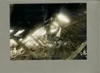 Förödelse efter brand på Ljunglöfs snusfabrik 1918