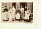 Gruppbild från Hellgren, Arbeterskor omkring 1900