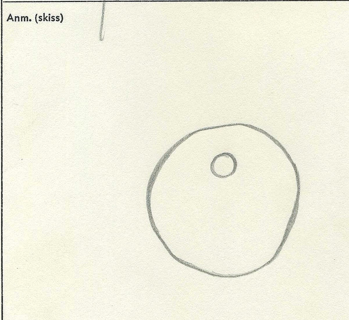 Sänke med hål.
Tillverkad av lera.