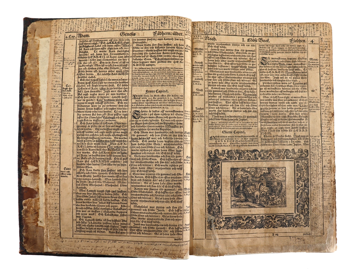 Ockelbo hembygdsförening, bibel från 1617 med anteckningar. 
Saknas kolofon, troligen Gustav II Adolfs bibel.