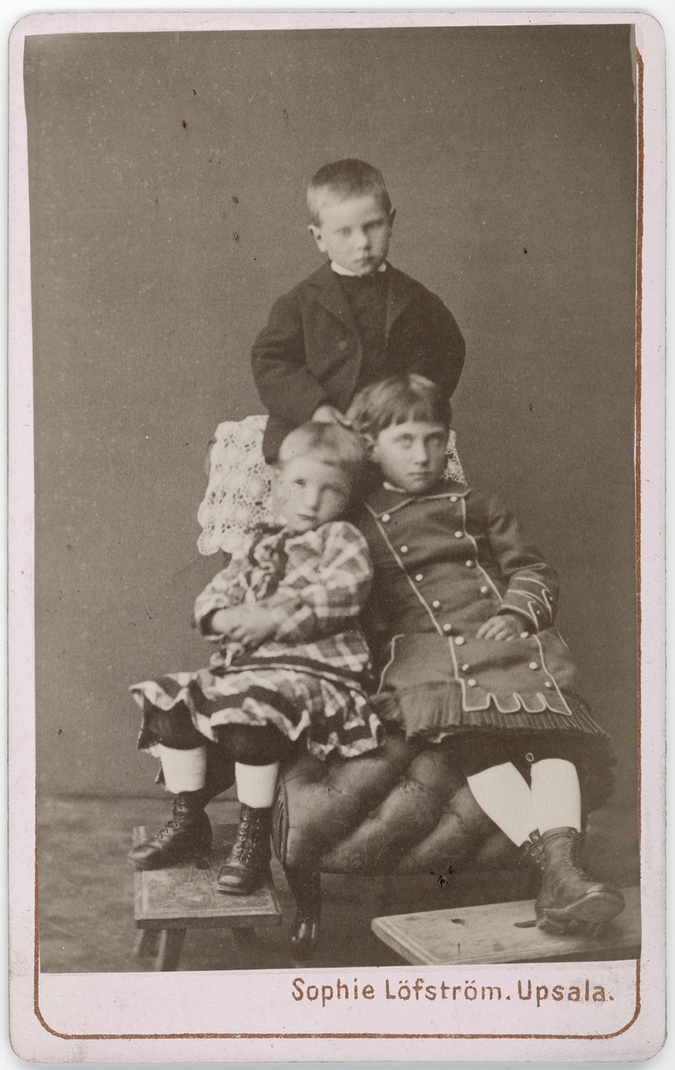 Kabinettsfotografi - syskonen Wenster