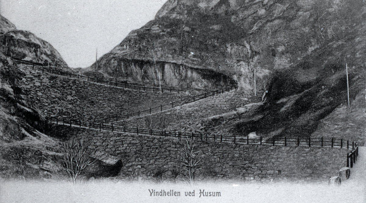 Vindhellavegen i Lærdal Kommune