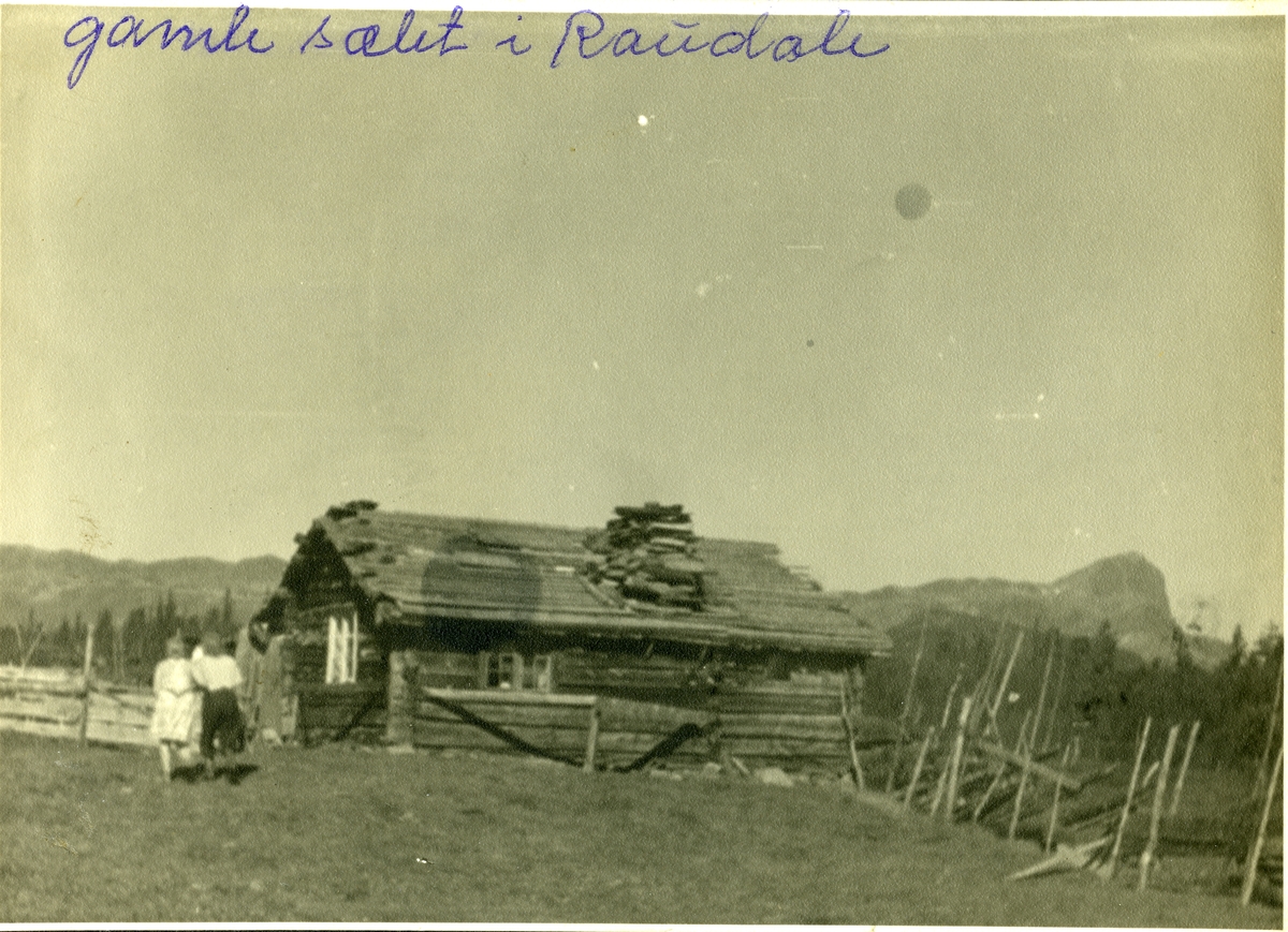 Gamle selet til Bunde i Rauddalen med Bitihorn i bakgrunnen